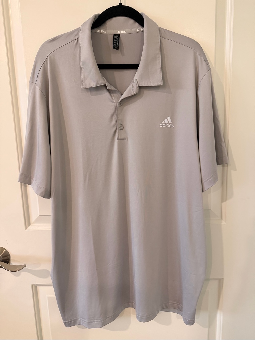 adidas Golf Polo Shirt Men’s 2XL Gray Short Sleeve